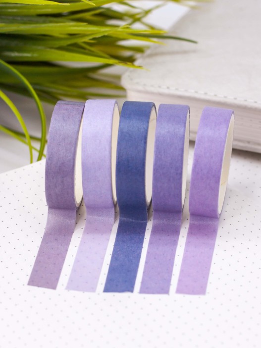 Набор декоративного скотча &quot;Intensive tone&quot;, purple, mix 