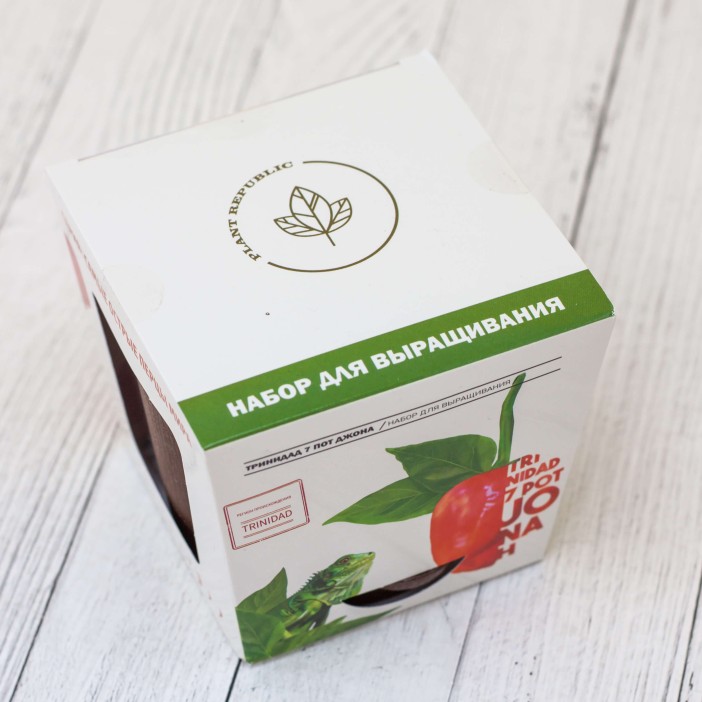 Набор для выращивания "Plant Republic", "Перец острый Тринидад 7 Пот Джона" 