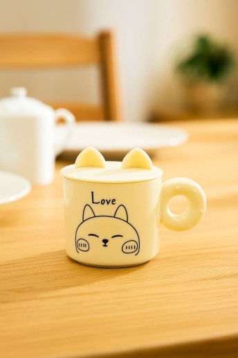 Кружка «Kitty love», beige (420 ml)