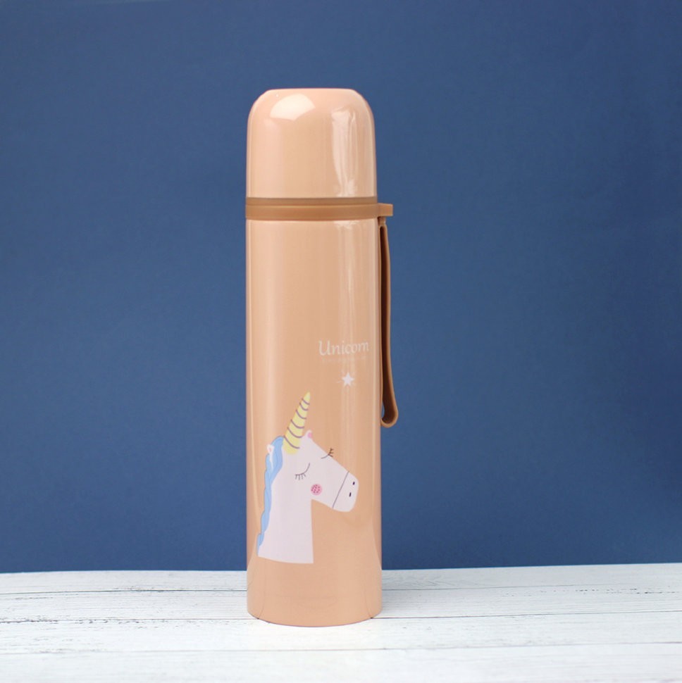 8743 Термос "Unicorn", brown (500ml)