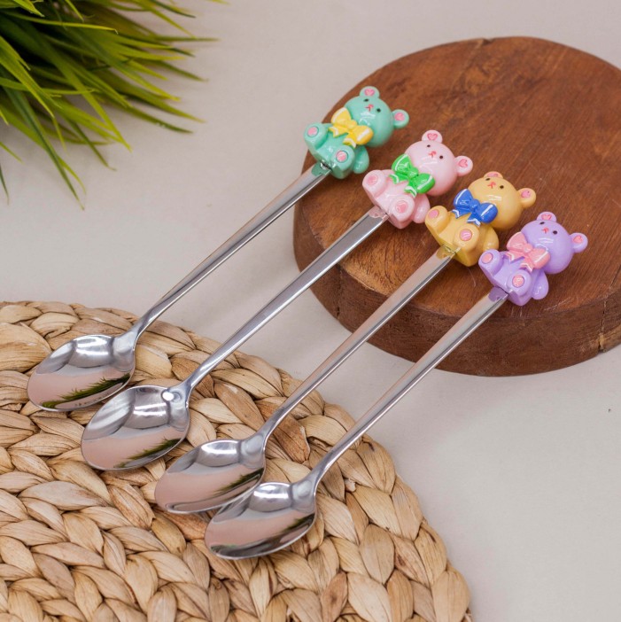 Ложка десертная &quot;Bear bow&quot;, green 