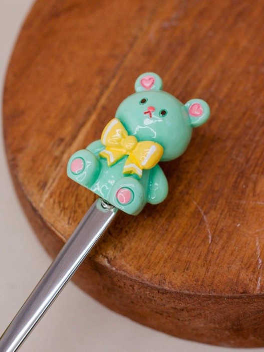 Ложка десертная &quot;Bear bow&quot;, green 