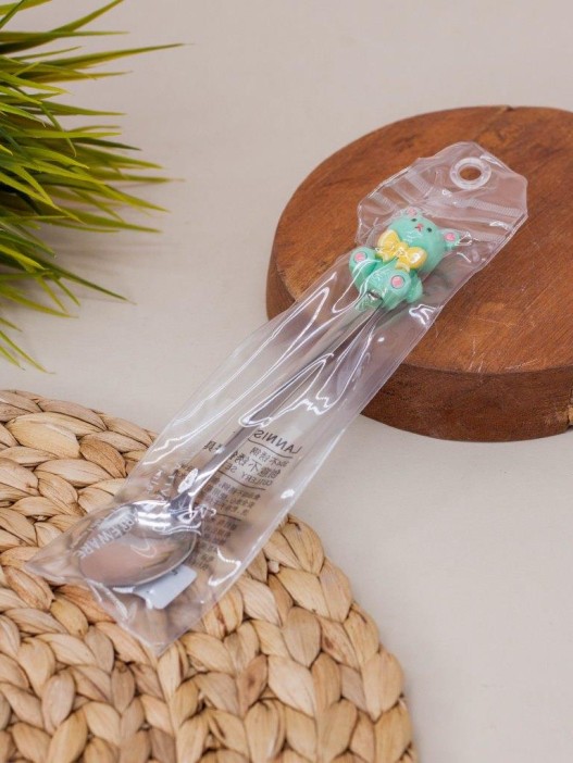 Ложка десертная &quot;Bear bow&quot;, green 