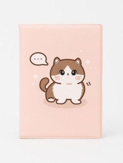 Обложка для паспорта Аниме «Cute cat», плотность 600 мкм