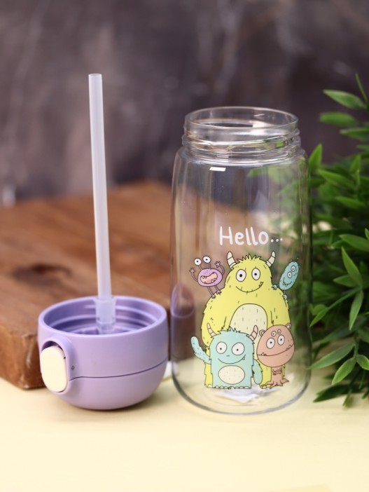 Бутылка «Funny cartoon», purple (400 мл)