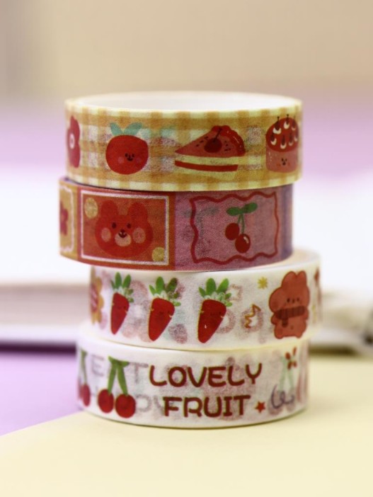 Набор декоративного скотча &quot;Cute cartoon Bear&quot;, yellow 