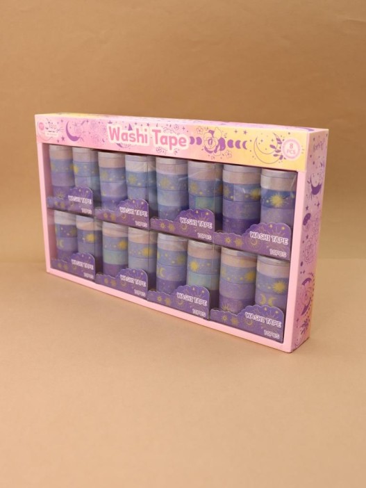 Набор декоративного скотча 10 шт. &quot;Night magic&quot;, blue 