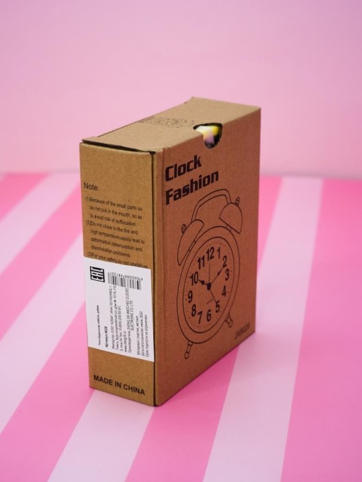 Часы-будильник «SMILE», yellow (13,5х10,5 см) 