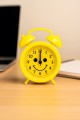 Часы-будильник «SMILE», yellow (13,5х10,5 см)