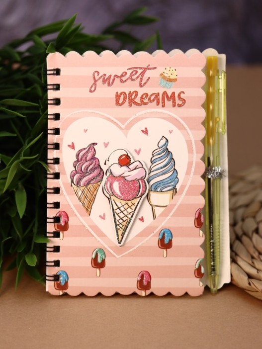 Блокнот с ручкой &quot;Десерт&quot; mix, 10*14 см 