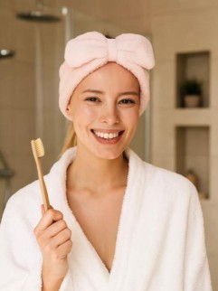 Косметическая повязка для волос &quot;Delicate bow&quot;, peach