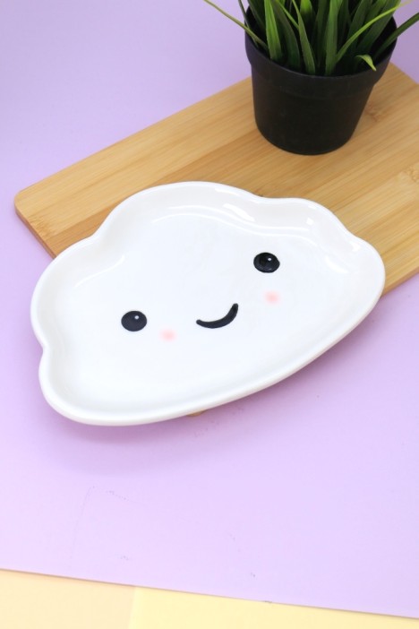 Тарелка керамическая iLikeGift «Cloud plate», 22,5х16 см 