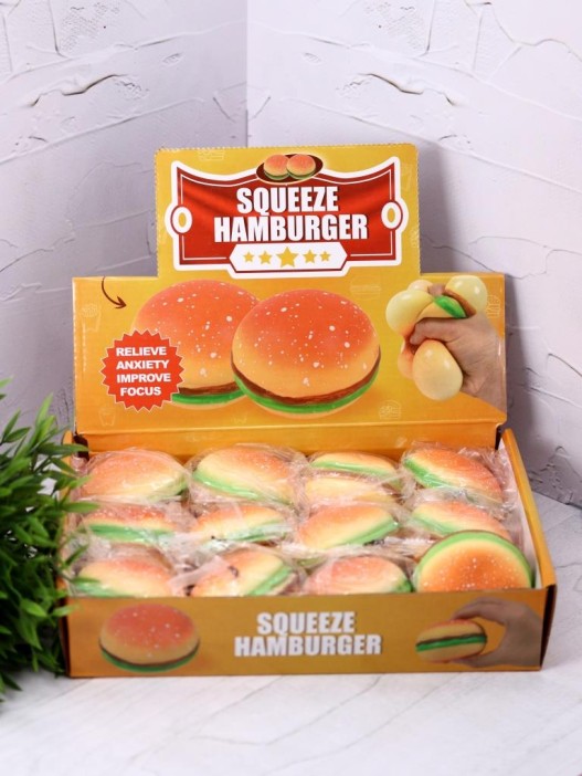 Мялка - антистресс «Гамбургер», микс 