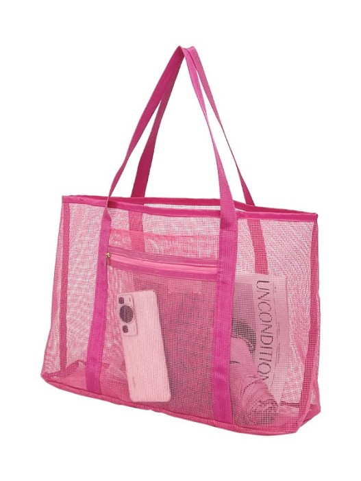 Сумка шоппер &quot;Transparent&quot;, pink (47*12*29.5 см) 