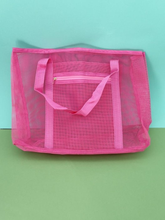 Сумка шоппер &quot;Transparent&quot;, pink (47*12*29.5 см) 