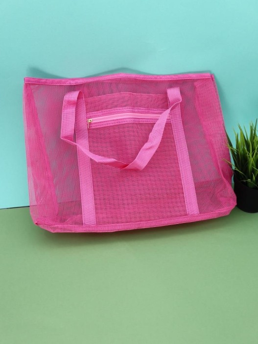 Сумка шоппер &quot;Transparent&quot;, pink (47*12*29.5 см) 