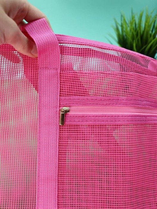 Сумка шоппер &quot;Transparent&quot;, pink (47*12*29.5 см) 