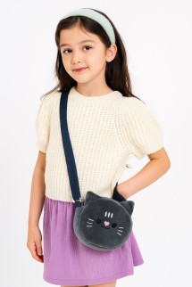 Сумочка плюшевая &quot;Black cat&quot;, black (15*13 см)