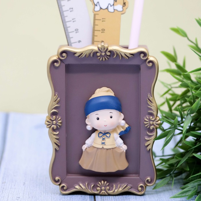 Подставка для канцелярских принадлежностей «Girl with a pearl earring», brown 