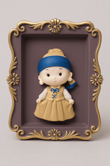 Подставка для канцелярских принадлежностей «Girl with a pearl earring», brown