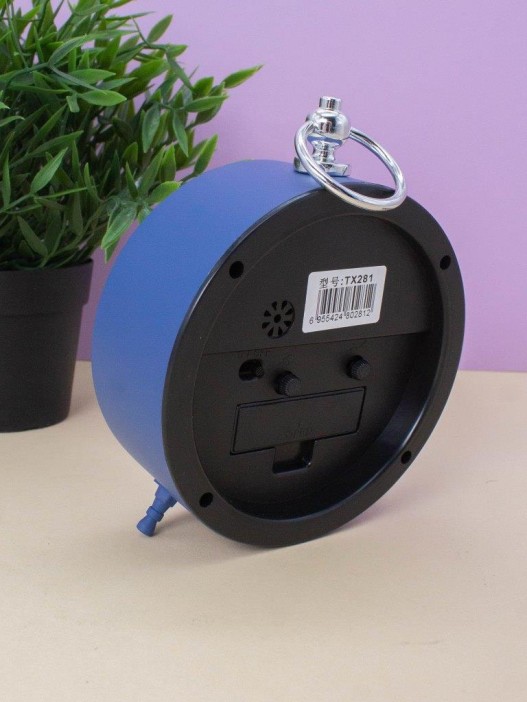 Часы-будильник «Loft», blue (15,5х15,5 см) 