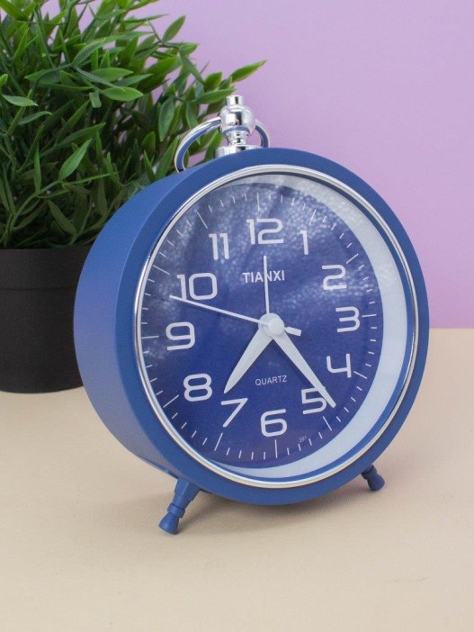 Часы-будильник «Loft», blue (15,5х15,5 см) 