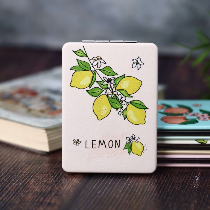 Зеркало "Bloom lemon", white 