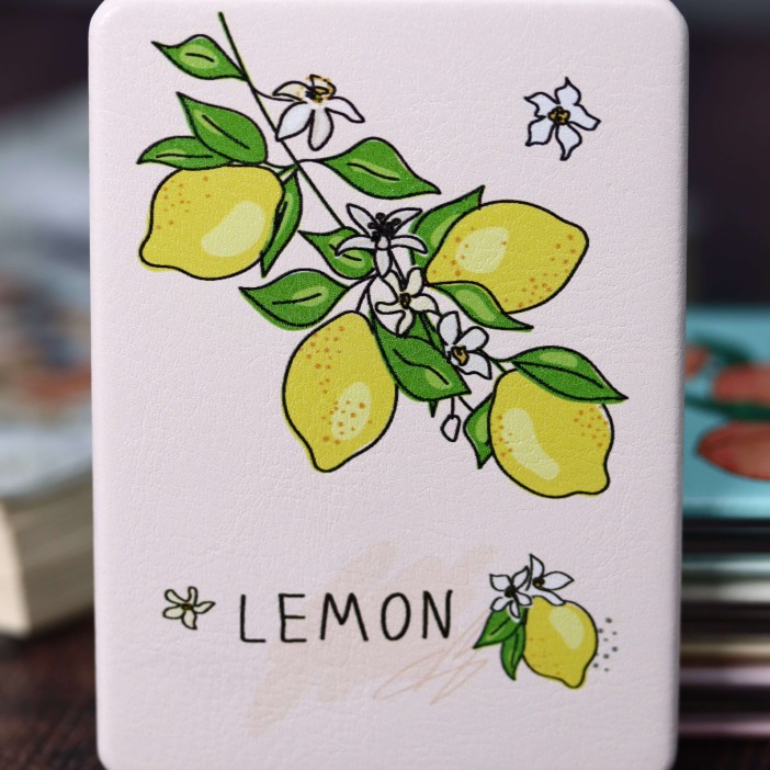 Зеркало "Bloom lemon", white 