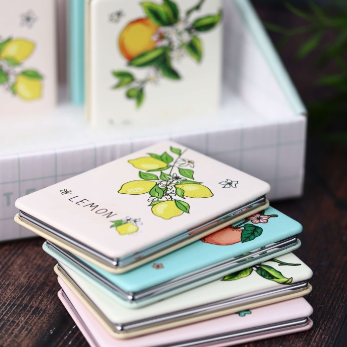 Зеркало "Bloom lemon", white 