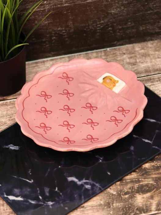 Тарелка керамическая iLikeGift «Capybara&#039;s dream», 20,2х20,2х2 см 