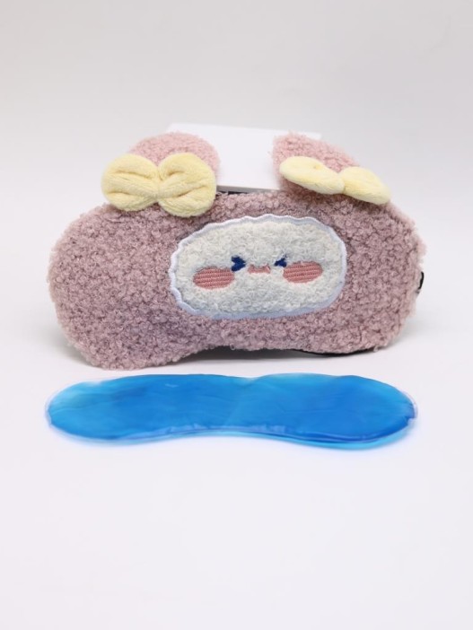 Маска для сна гелевая &quot;Curly cuties&quot;, pink 