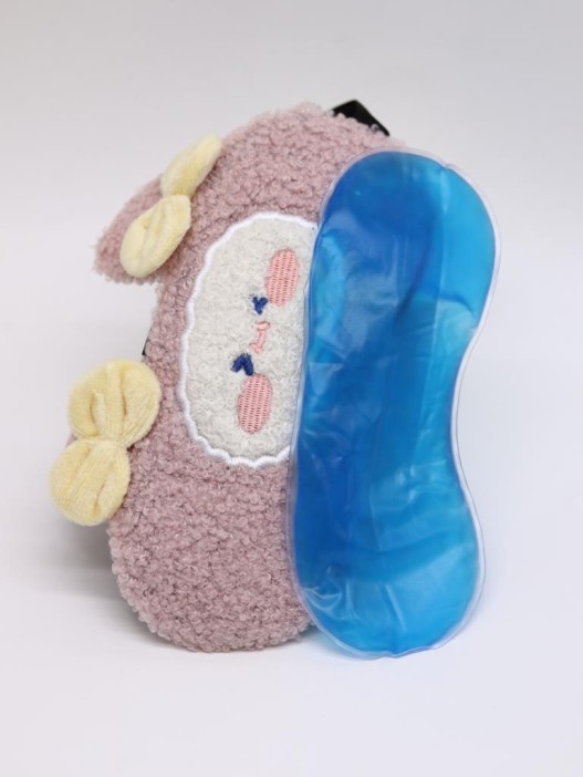 Маска для сна гелевая &quot;Curly cuties&quot;, pink 