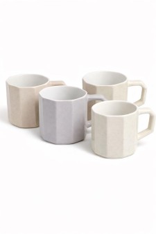 Набор керамических кружек 12шт. «Колонны», микс