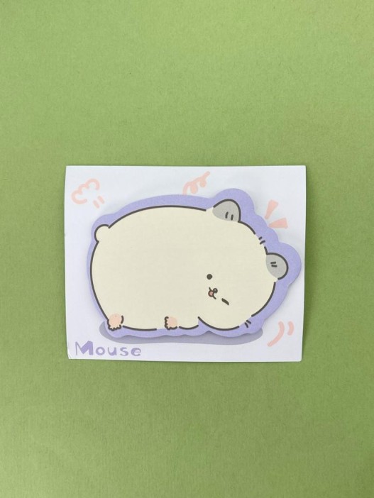 Блок-стикер для записи "Хомяк мечтает", синий 