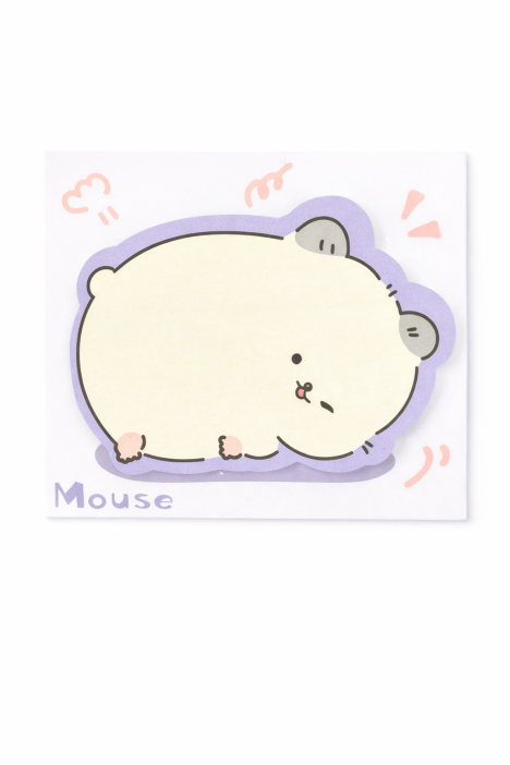 Блок-стикер для записи "Хомяк мечтает", синий 