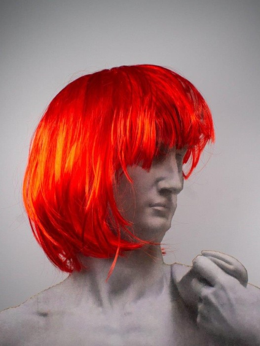 Парик карнавальный &quot;Fancy chic&quot;, red (25 см) 