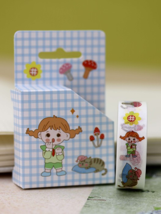 Декоративный скотч «Girlfriend», blue cell 