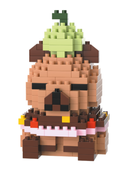 Конструктор "CAPYBARA CAKE" (202 детали), 7*4*4 см.