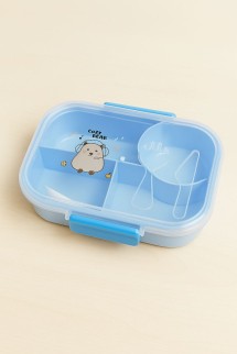 Ланчбокс "Capybara listen", blue (1090 мл)