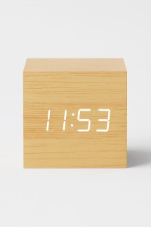 Часы-будильник электронные «Nature Digit», light, USB (6,3 x 6,3 x 6,3 см)