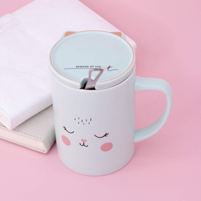 Кружка "Sleeping mustache", green (400ml) 