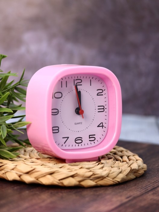 Часы-будильник «TimeTrek», pink (11х10,5 см) 