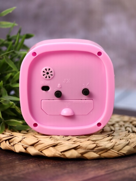 Часы-будильник «TimeTrek», pink (11х10,5 см) 