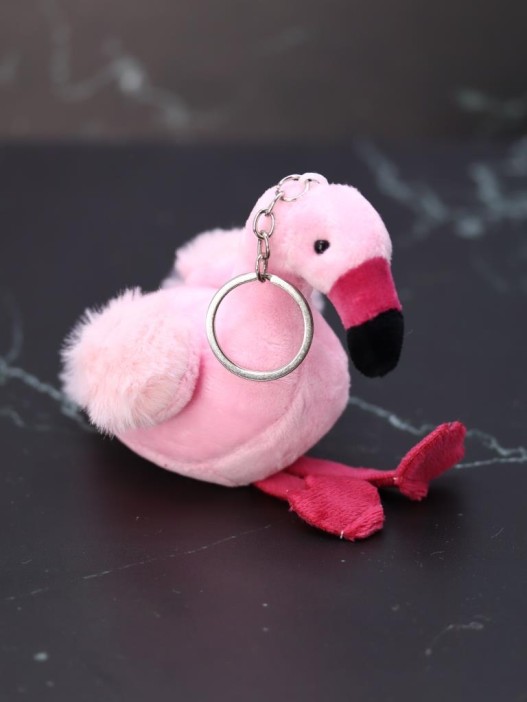 Плюшевый брелок "Flamingo colors", pink (14 см) 