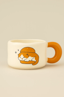 Кружка «Котик любит выпечку» (450 мл)