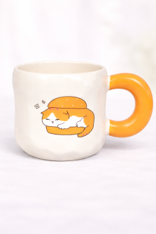 Кружка «Котик любит выпечку» (450 мл)