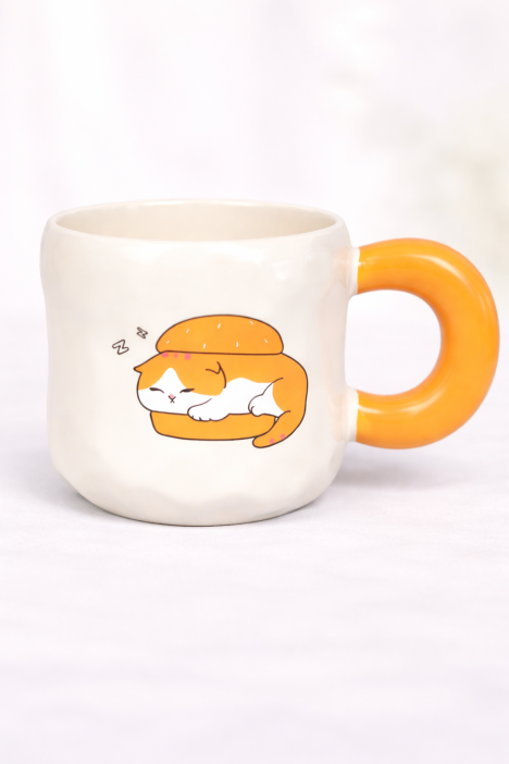 Кружка «Котик любит выпечку» (450 мл) 