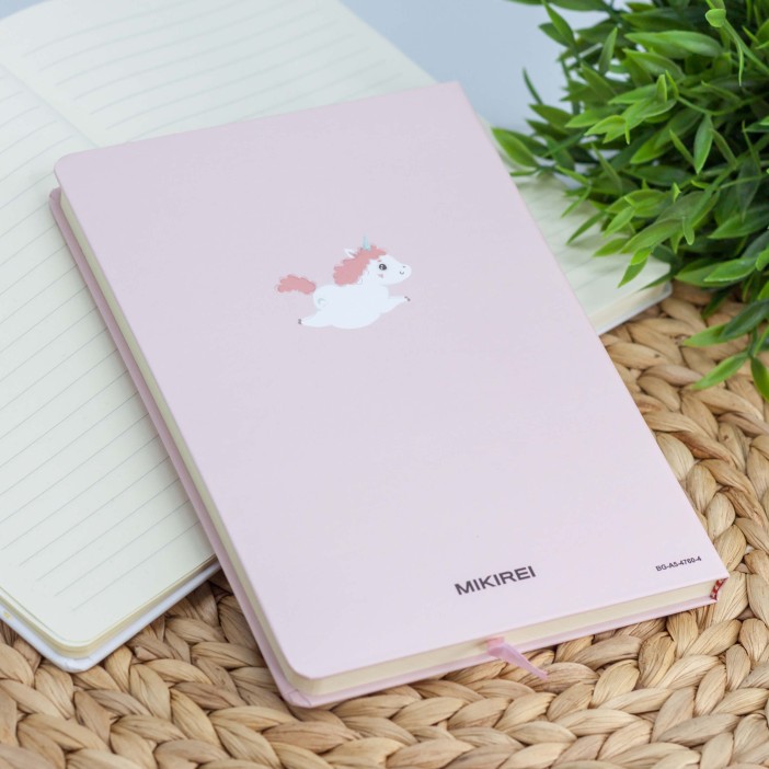 Блокнот (A5) &quot;Chill unicorn&quot;, pink (14.5*21) 