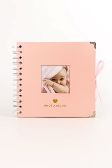 Фотоальбом "Metal", pink (17,5 х 17,5 см)