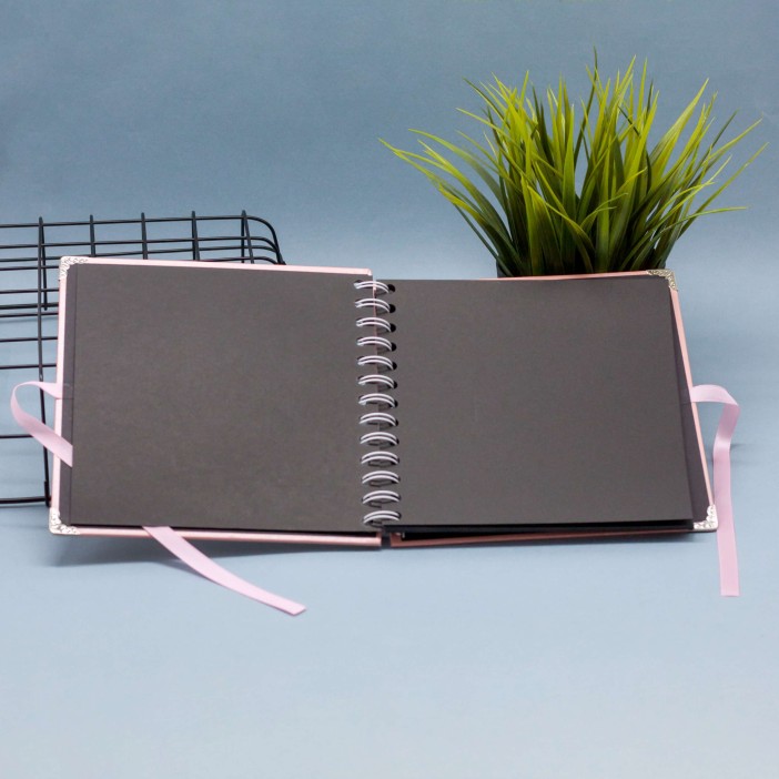 Фотоальбом &quot;Metal&quot;, pink (17,5 х 17,5 см) 